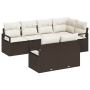 Juego de Sofá de Jardín de 7 Piezas con Cojines Marrón Ratán Polimérico by , Outdoor sofas - Ref: Foro24-3346418, Price: 498,...