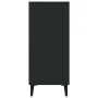 Black engineered wood sideboard 90x34x80 cm by vidaXL, Sideboards - Ref: Foro24-812502, Price: 91,43 €, Discount: %
