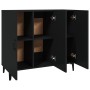 Schwarzes Sideboard aus Holzwerkstoff, 90 x 34 x 80 cm von vidaXL, Sideboards - Ref: Foro24-812502, Preis: 94,25 €, Rabatt: %
