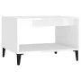 Weißer Couchtisch aus glänzendem Sperrholz 60x50x40 cm von vidaXL, Couchtisch - Ref: Foro24-812687, Preis: 47,40 €, Rabatt: %