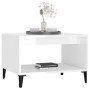Weißer Couchtisch aus glänzendem Sperrholz 60x50x40 cm von vidaXL, Couchtisch - Ref: Foro24-812687, Preis: 47,96 €, Rabatt: %