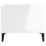 Weißer Couchtisch aus glänzendem Sperrholz 60x50x40 cm von vidaXL, Couchtisch - Ref: Foro24-812687, Preis: 47,40 €, Rabatt: %