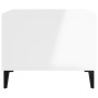 Weißer Couchtisch aus glänzendem Sperrholz 60x50x40 cm von vidaXL, Couchtisch - Ref: Foro24-812687, Preis: 47,96 €, Rabatt: %