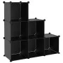 Cube shelf with 6 compartments black PP by vidaXL, Shoe racks and shoe organizers - Ref: Foro24-340548, Price: 44,60 €, Disco...