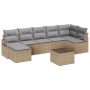 Conjunto de sofá de jardín de 8 piezas con cojines Negro de ratán sintético von , Outdoor-Sofas - Ref: Foro24-3346480, Preis:...