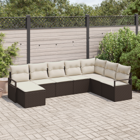 Conjunto de Sofá de Jardín de 8 Piezas con