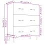 Weißes Sideboard aus Holzwerkstoff, 69,5 x 34 x 90 cm von vidaXL, Sideboards - Ref: Foro24-812159, Preis: 94,20 €, Rabatt: %