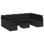 Conjunto de 10 Piezas de Sofá de Jardín con Cojines Beige Poliratán de , Sofás de exterior - Ref: Foro24-3346553, Precio: 618...