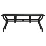 Gartentisch aus Stahl und schwarzem Glas, 180 x 80 x 70 cm von vidaXL, Gartentische - Ref: Foro24-318769, Preis: 174,19 €, Ra...