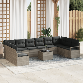 Conjunto de Sofá de Jardín de 11 Piezas con