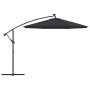 Tela de repuesto para sombrilla voladiza negro 350 cm