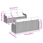 Conjunto de sofá de jardín de 7 piezas con cojines Beige Poli Ratán Acacia by , Outdoor sofas - Ref: Foro24-3347400, Price: 4...