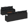 Conjunto de Sofás de Jardín de 8 Piezas con Cojines Negro Poliratán Acacia by , Outdoor sofas - Ref: Foro24-3347415, Price: 5...