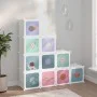 Children's cube shelf with 10 white PP compartments by vidaXL, Shoe racks and shoe organizers - Ref: Foro24-340577, Price: 53...