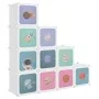 Children's cube shelf with 10 white PP compartments by vidaXL, Shoe racks and shoe organizers - Ref: Foro24-340577, Price: 53...