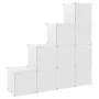 Children's cube shelf with 10 white PP compartments by vidaXL, Shoe racks and shoe organizers - Ref: Foro24-340577, Price: 53...