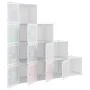 Children's cube shelf with 10 white PP compartments by vidaXL, Shoe racks and shoe organizers - Ref: Foro24-340577, Price: 53...