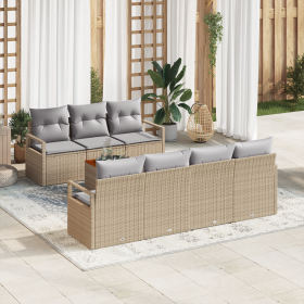 Conjunto de Sofá de Jardín de 8 Piezas con