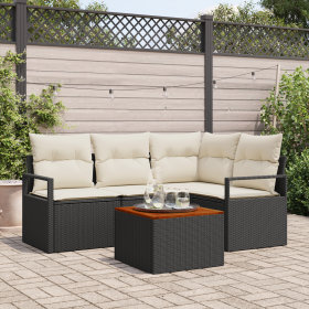 Conjunto de Sofás de Jardín de 5 Piezas con