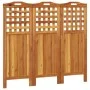 Faltwand mit 3 Paneelen aus massivem Akazienholz 121,5x2x115 cm von vidaXL, Raumteiler - Ref: Foro24-318546, Preis: 99,29 €, ...