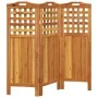 Faltwand mit 3 Paneelen aus massivem Akazienholz 121,5x2x115 cm von vidaXL, Raumteiler - Ref: Foro24-318546, Preis: 99,29 €, ...