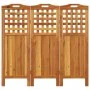 Faltwand mit 3 Paneelen aus massivem Akazienholz 121,5x2x115 cm von vidaXL, Raumteiler - Ref: Foro24-318546, Preis: 99,29 €, ...