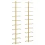 Botellero de pared para 10 botellas 2 unidades metal dorado by vidaXL, Wine racks - Ref: Foro24-340907, Price: 117,04 €, Disc...