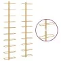 Botellero de pared para 10 botellas 2 unidades metal dorado by vidaXL, Wine racks - Ref: Foro24-340907, Price: 117,04 €, Disc...