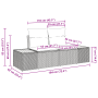 Juego de Sofá de Jardín de 9 Piezas con Cojines Beige Ratán Sintético Teca by , Outdoor sofas - Ref: Foro24-3348056, Price: 5...