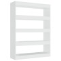 Shiny white shelf/space divider 100x30x135 cm by vidaXL, Bookcases and shelves - Ref: Foro24-811760, Price: 71,09 €, Discount: %