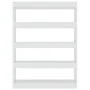 Estantería/divisor de espacios blanco brillante 100x30x135 cm de vidaXL, Librerías y estanterías - Ref: Foro24-811760, Precio...