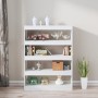 Shiny white shelf/space divider 100x30x135 cm by vidaXL, Bookcases and shelves - Ref: Foro24-811760, Price: 71,09 €, Discount: %