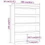 Shiny white shelf/space divider 100x30x135 cm by vidaXL, Bookcases and shelves - Ref: Foro24-811760, Price: 71,09 €, Discount: %