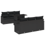 Juego de Sofás de Jardín de 7 Piezas con Cojines Rattan Poliéster Negro by , Outdoor sofas - Ref: Foro24-3348389, Price: 533,...