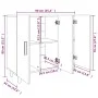 Anrichte aus Holzwerkstoff weiß 90x34x80 cm von vidaXL, Sideboards - Ref: Foro24-812492, Preis: 112,83 €, Rabatt: %