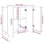 Anrichte aus Holzwerkstoff weiß 90x34x80 cm von vidaXL, Sideboards - Ref: Foro24-812492, Preis: 114,61 €, Rabatt: %