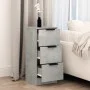 Aparador de madera contrachapada gris hormigón 30x30x70 cm de vidaXL, Aparadores - Ref: Foro24-811159, Precio: 45,44 €, Descu...