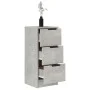 Aparador de madera contrachapada gris hormigón 30x30x70 cm de vidaXL, Aparadores - Ref: Foro24-811159, Precio: 45,44 €, Descu...
