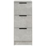 Concrete gray plywood sideboard 30x30x70 cm by vidaXL, Sideboards - Ref: Foro24-811159, Price: 46,05 €, Discount: %