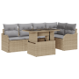 Conjunto de Sofá de Jardín de 6 Piezas con Cojines de Ratán Beige von , Outdoor-Sofas - Ref: Foro24-3348466, Preis: 449,47 €,...