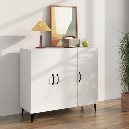 Engineered wood white sideboard 90x34x80 cm by vidaXL, Sideboards - Ref: Foro24-812501, Price: 93,18 €, Discount: %
