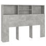 Betongraues Kopfteilmöbel 140x19x103,5 cm von vidaXL, Kopf- und Fußteile - Ref: Foro24-811866, Preis: 63,82 €, Rabatt: %
