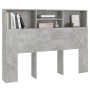 Betongraues Kopfteilmöbel 140x19x103,5 cm von vidaXL, Kopf- und Fußteile - Ref: Foro24-811866, Preis: 63,82 €, Rabatt: %