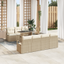 Conjunto de Sofás de Jardín  de 8 Piezas con Cojines Ratán Sintético Beige | Foro24.es | Tu tienda online para hogar, jardín y más Foro24.es