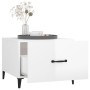 Coffee table with glossy white metal legs 50x50x40 cm by vidaXL, Coffee table - Ref: Foro24-812738, Price: 39,64 €, Discount: %