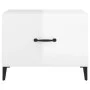 Coffee table with glossy white metal legs 50x50x40 cm by vidaXL, Coffee table - Ref: Foro24-812738, Price: 39,64 €, Discount: %