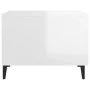 Coffee table with glossy white metal legs 50x50x40 cm by vidaXL, Coffee table - Ref: Foro24-812738, Price: 39,64 €, Discount: %