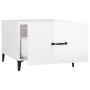 Coffee table with glossy white metal legs 50x50x40 cm by vidaXL, Coffee table - Ref: Foro24-812738, Price: 39,64 €, Discount: %