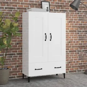 Glossy white plywood sideboard 70x31x115cm by vidaXL, Sideboards - Ref: Foro24-812579, Price: 89,81 €, Discount: %
