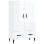 Hochglanzweißes Sperrholz-Sideboard, 70 x 31 x 115 cm von vidaXL, Sideboards - Ref: Foro24-812579, Preis: 89,81 €, Rabatt: %